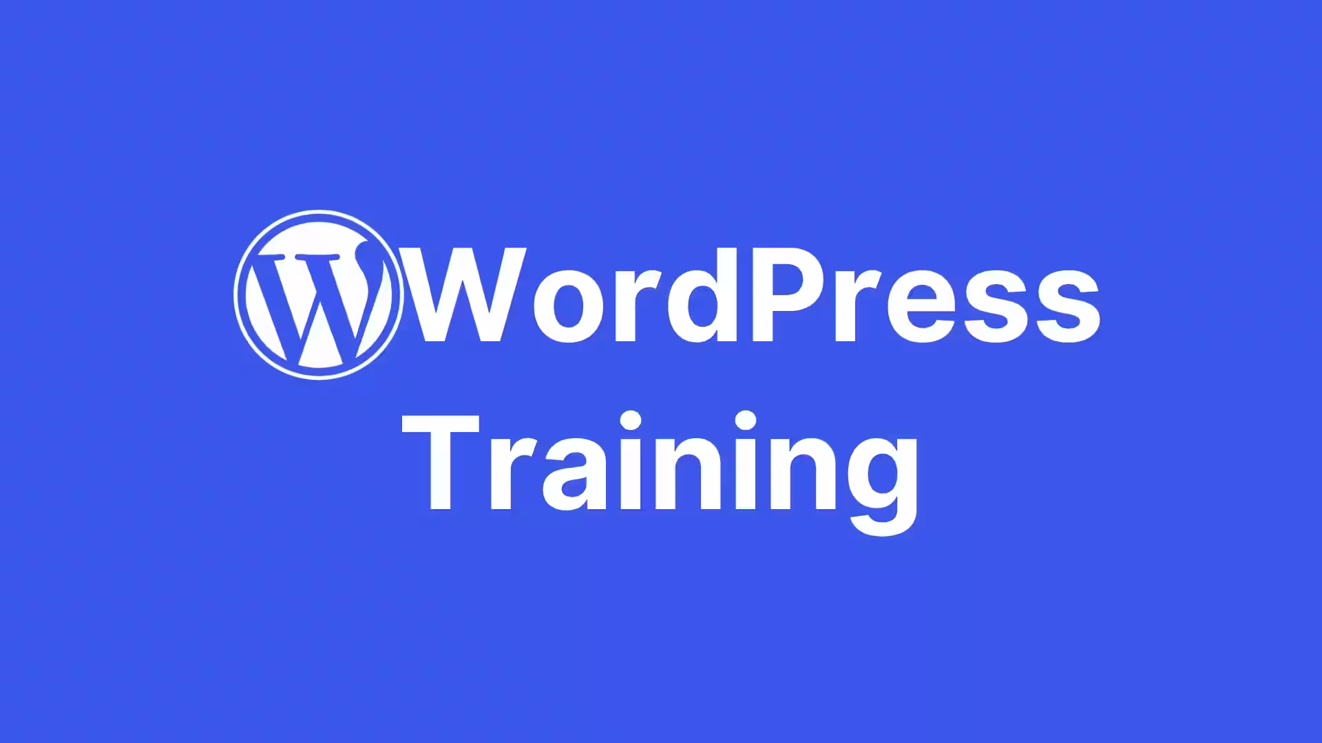 Featured image for WordPress Training course