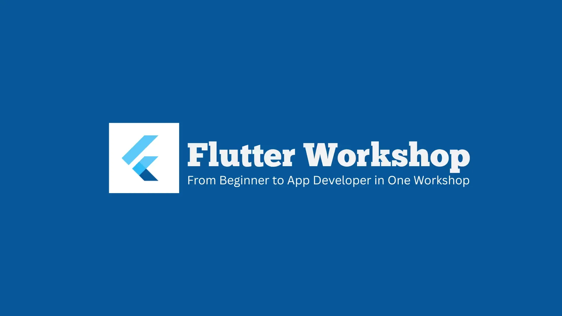 Flutter Workshop